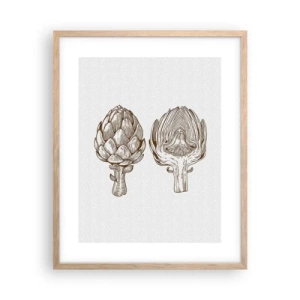 Póster en marco roble claro - Lección de anatomía - 40x50 cm