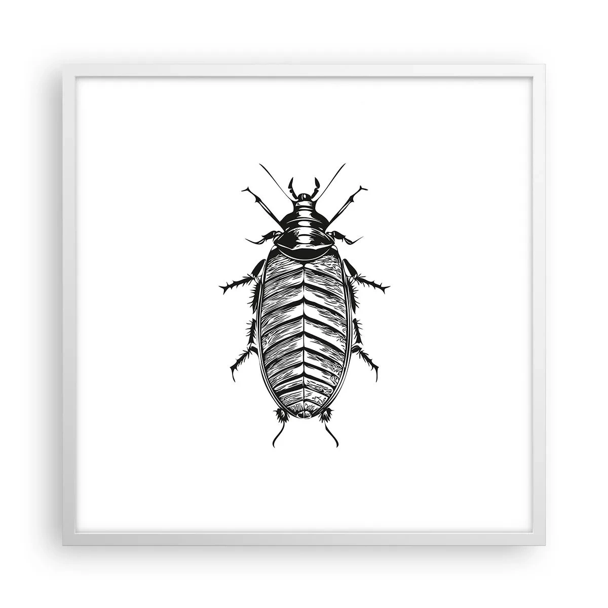 Póster en marco blanco - ¡Qué espécimen! - 60x60 cm