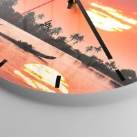 Esfera sin numeración, con rayas