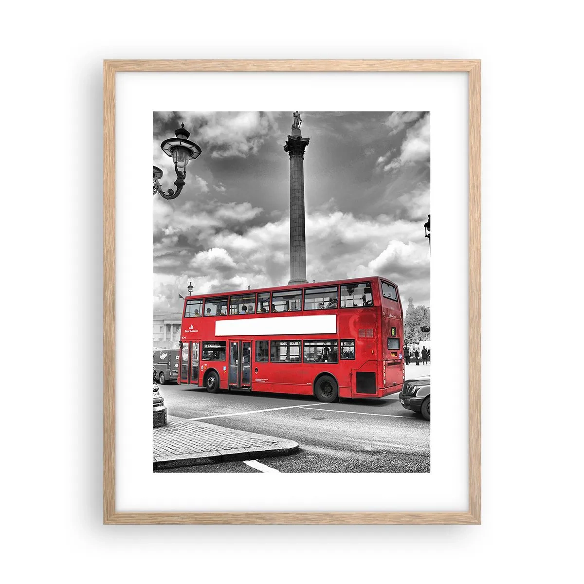 Póster en marco roble claro - El verdadero torrente sanguíneo de la ciudad - 40x50 cm