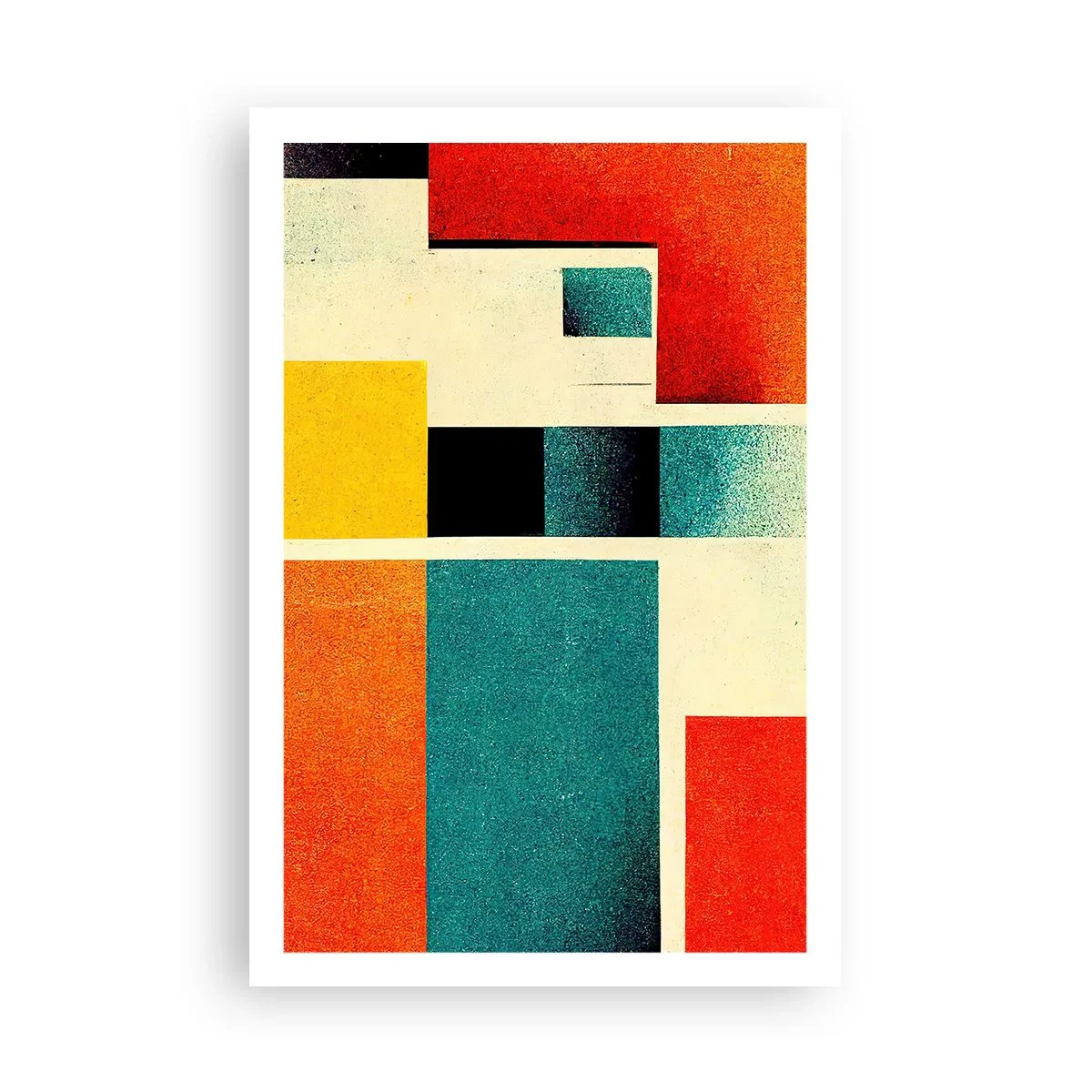 Póster - Abstracción geométrica - buena energía - 61x91 cm