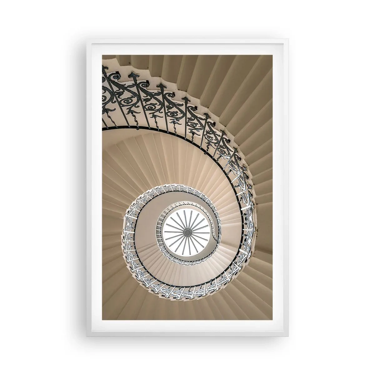 Póster en marco blanco - En el interior de una concha - 61x91 cm