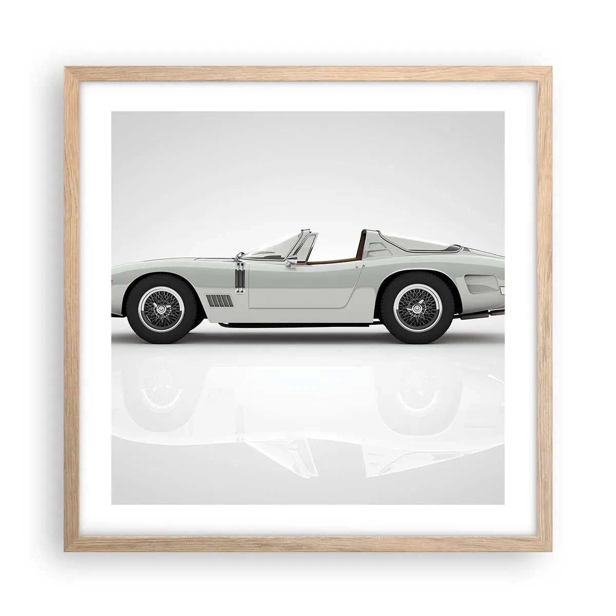 Póster en marco roble claro - Una promesa de diversión - 50x50 cm