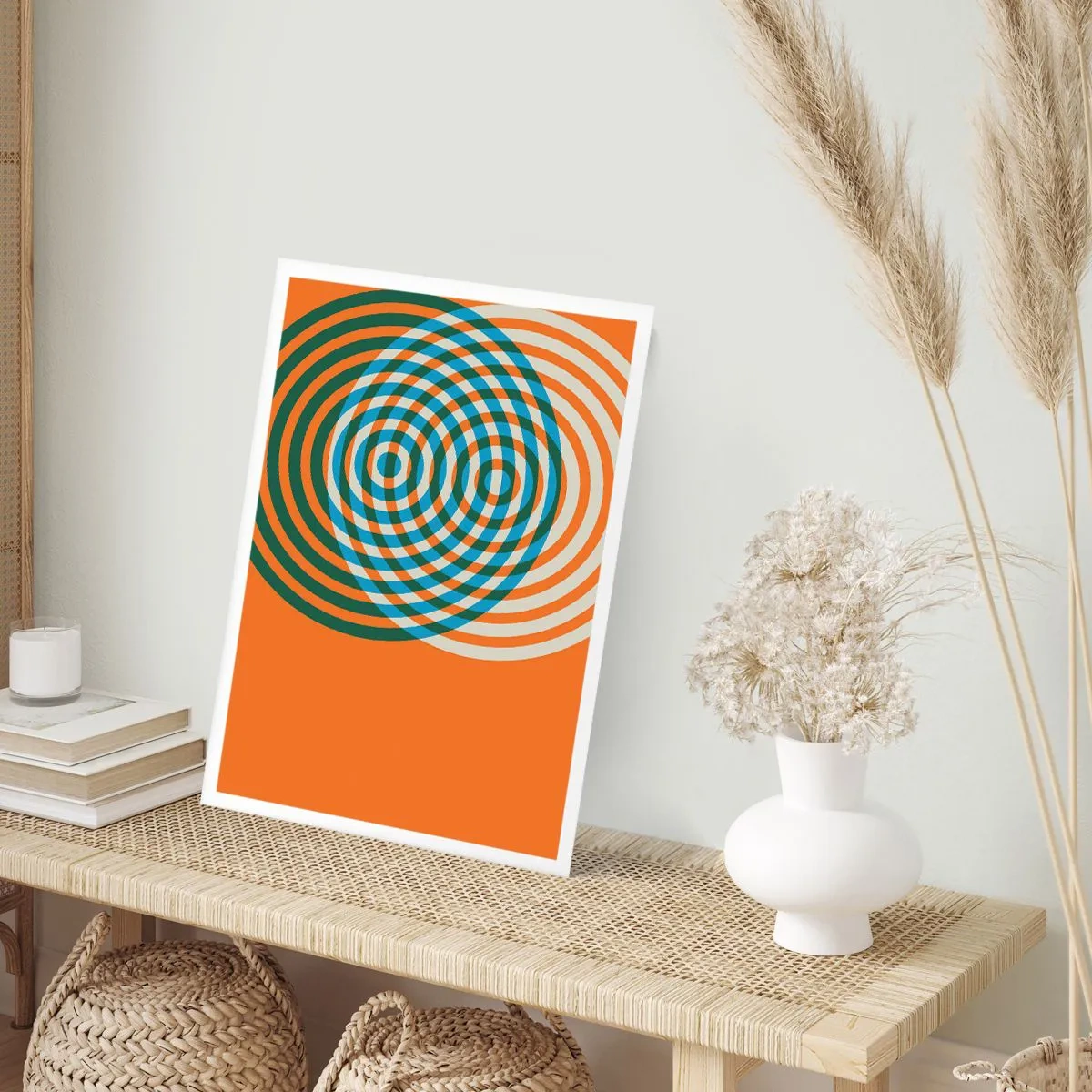 Póster - Círculos y abstracción - 70x100 cm