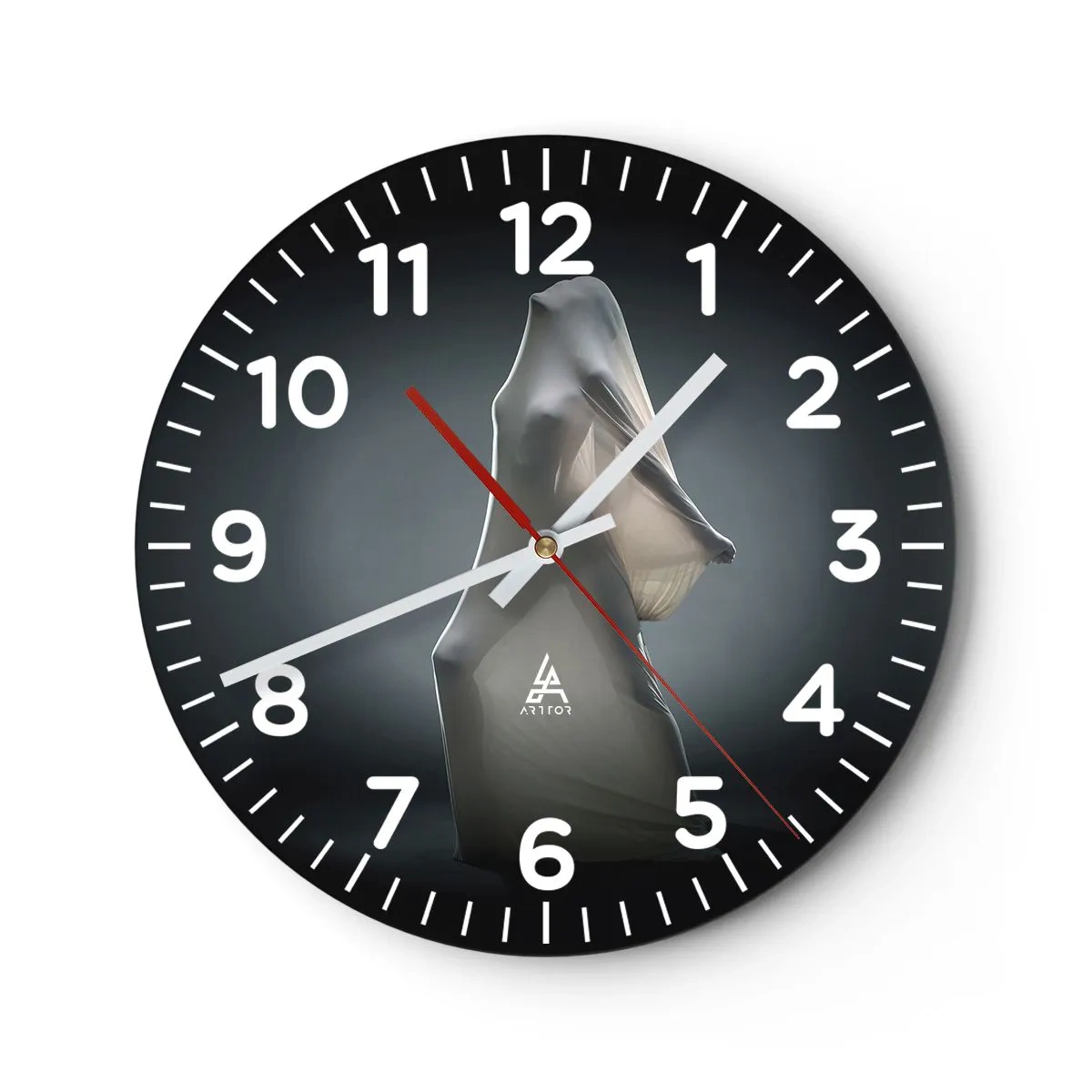 Reloj de pared - Reloj de vidrio - Deseos ocultos - 40x40 cm