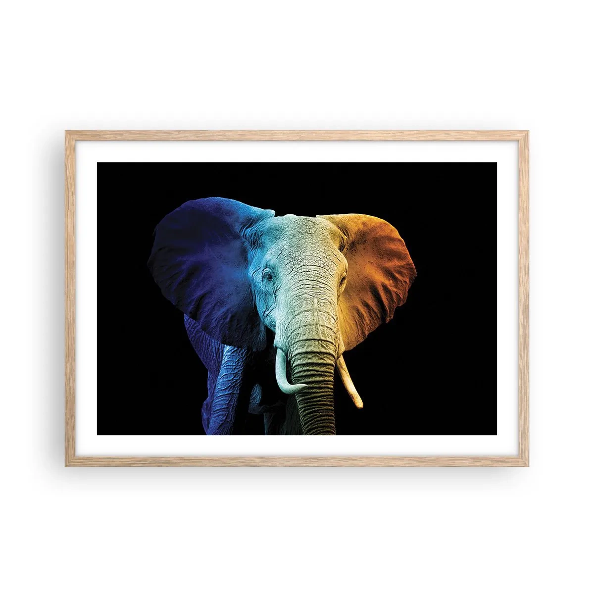 Póster en marco roble claro - Excéntrico, no un bicho raro - 70x50 cm