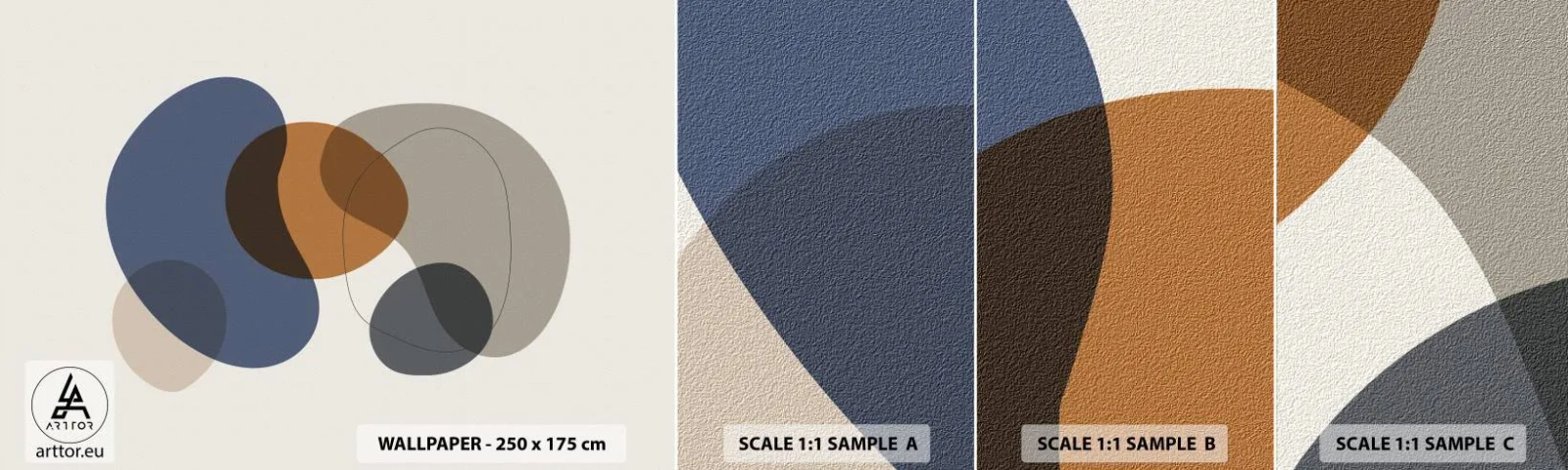 Muestra De Fotomural Standard Eco - Gotas de color - Abstracción, Pedazo, Gráficos - 100x30 cm