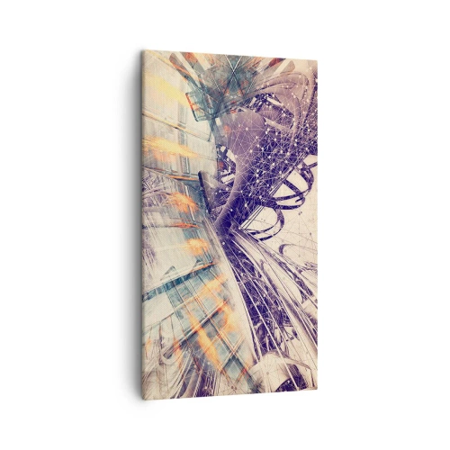 Cuadro sobre lienzo - Impresión de Imagen - Con mucha prisa - 45x80 cm