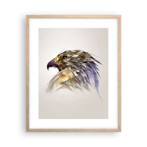 Póster en marco roble claro - Retrato de un guerrero - 40x50 cm