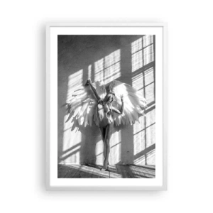 Póster en marco blanco - Directamente desde el cielo - 50x70 cm