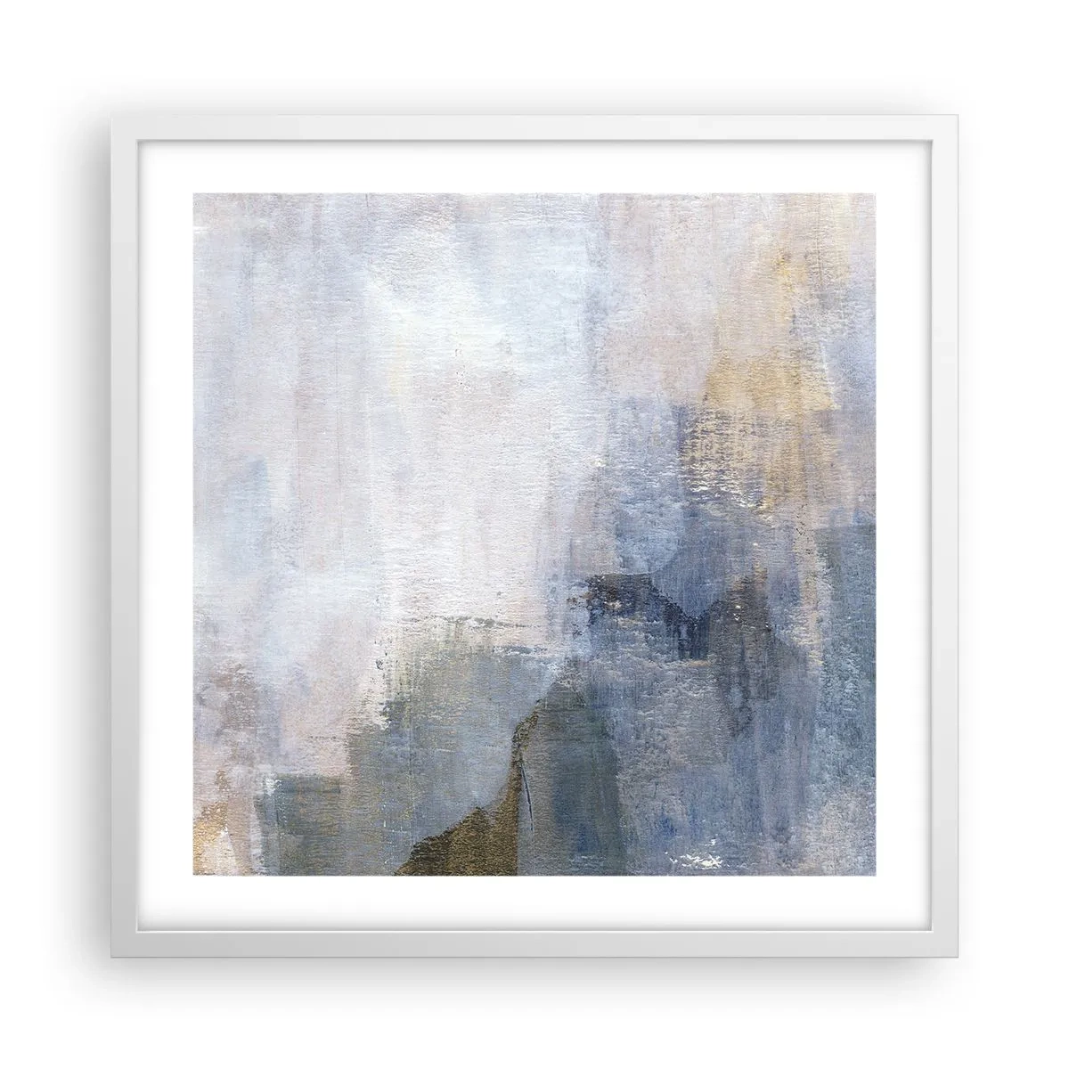 Póster en marco blanco - Tonos de color - 50x50 cm