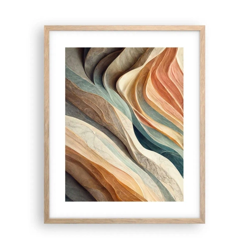 Póster en marco roble claro - Momentos previos al cambio - 40x50 cm