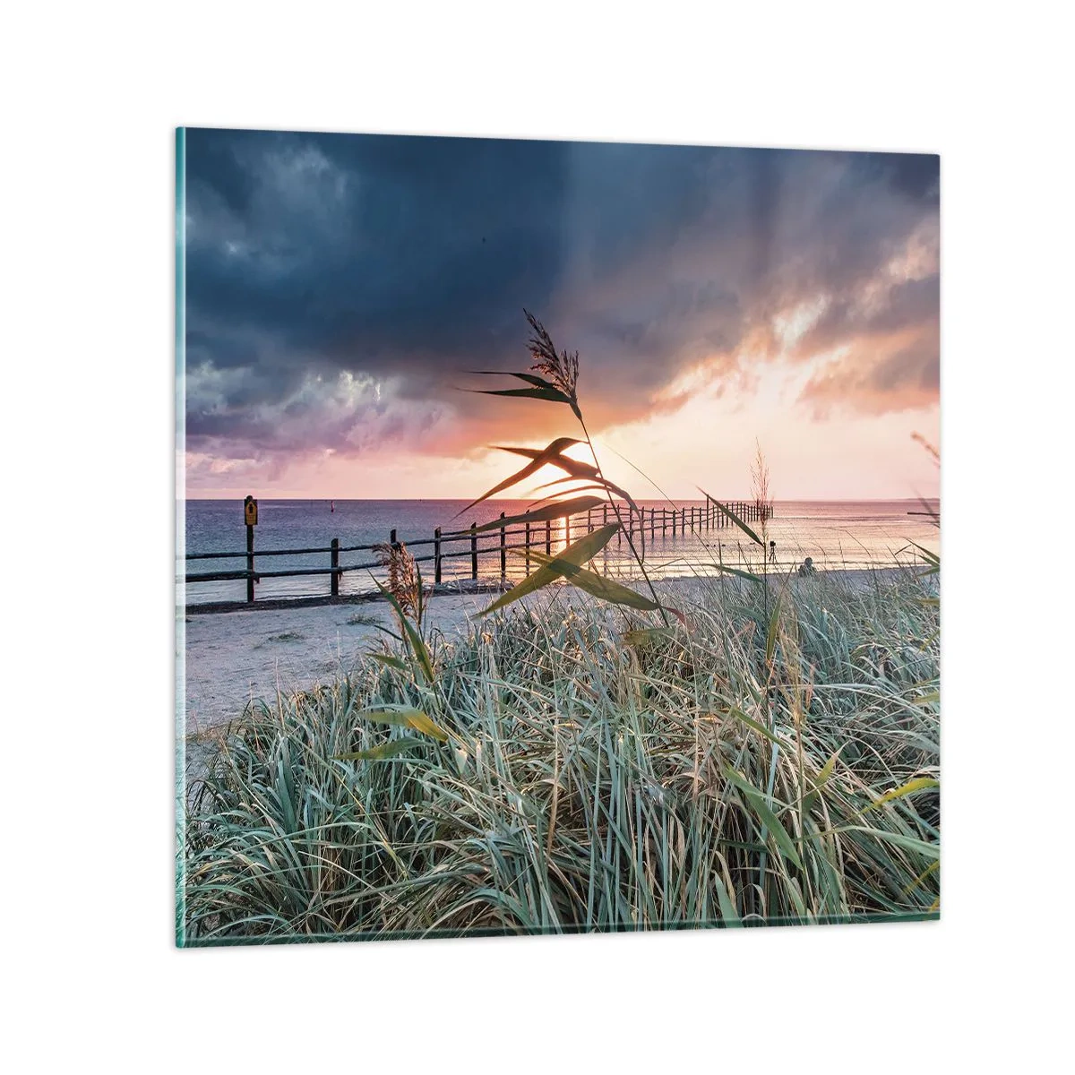 Cuadro sobre vidrio - Impresiones sobre Vidrio - Bailando con el viento - 40x40 cm