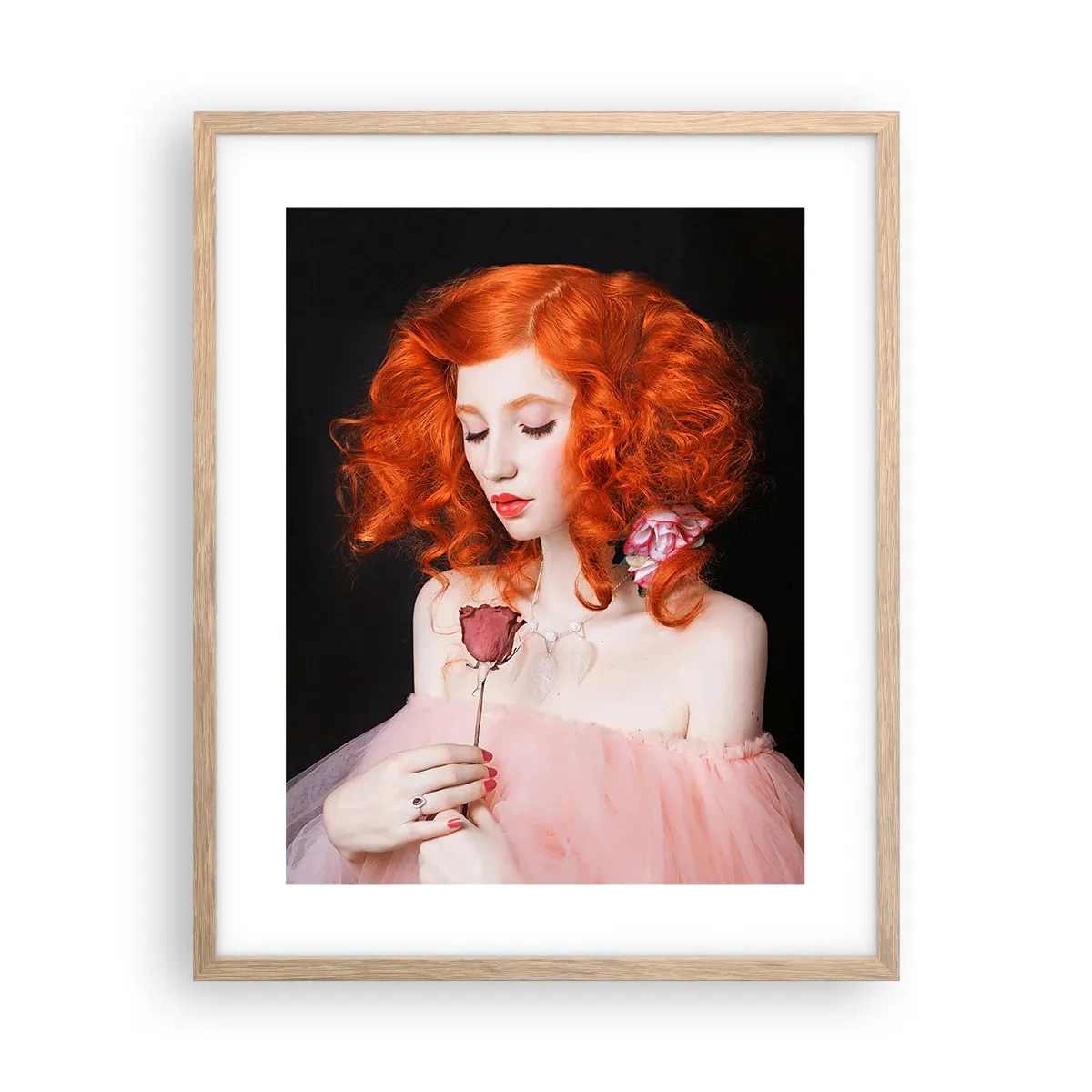 Póster en marco roble claro - En estilo barroco - 40x50 cm