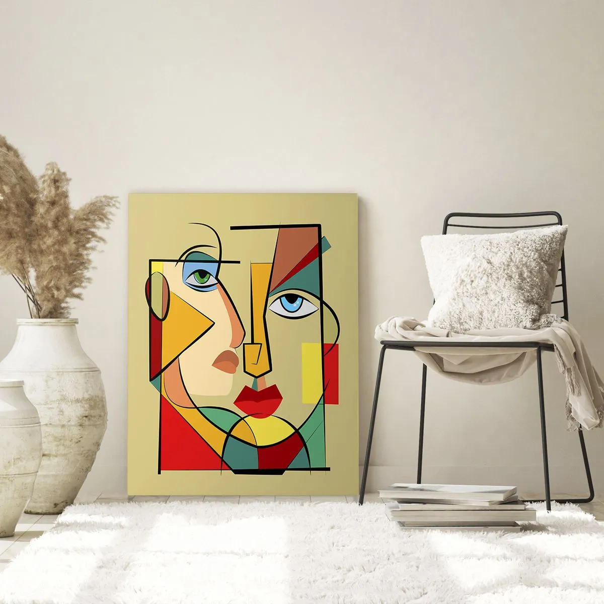 Cuadro sobre vidrio - Impresiones sobre Vidrio - Una pareja emparejada - 80x120 cm