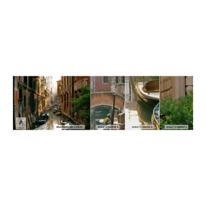 Muestra de fotomural Premium Canvas - En un callejón veneciano - Paisaje, Arquitectura, Venecia - 100x30 cm