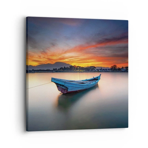 Cuadro sobre lienzo - Impresión de Imagen - Se avecina una buena noche - 30x30 cm