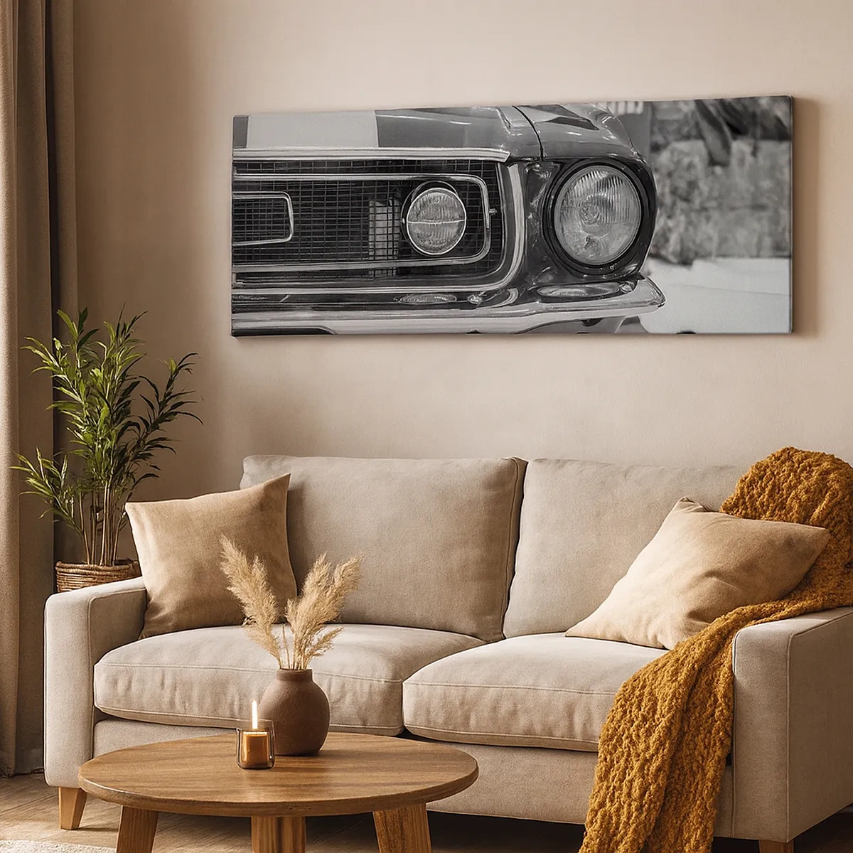 Cuadro sobre lienzo - Impresión de Imagen - Paseo rudo - 30x30 cm