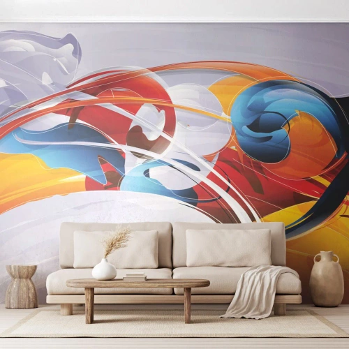 Fotomural Standard Eco - Danza de los elementos - Abstracción, Pedazo, Gráficos - 150x105 cm