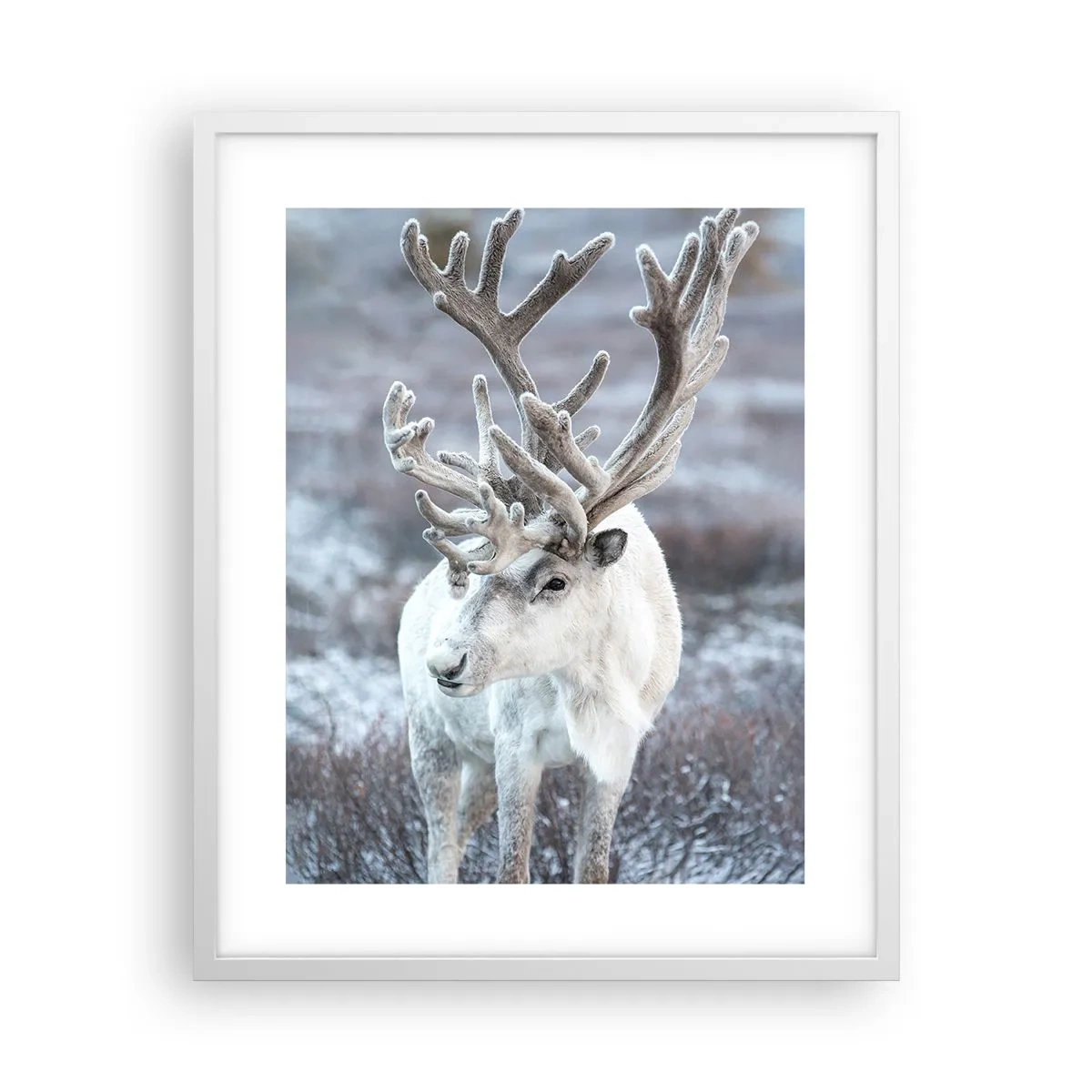 Póster en marco blanco - Retrato al sol - 40x50 cm