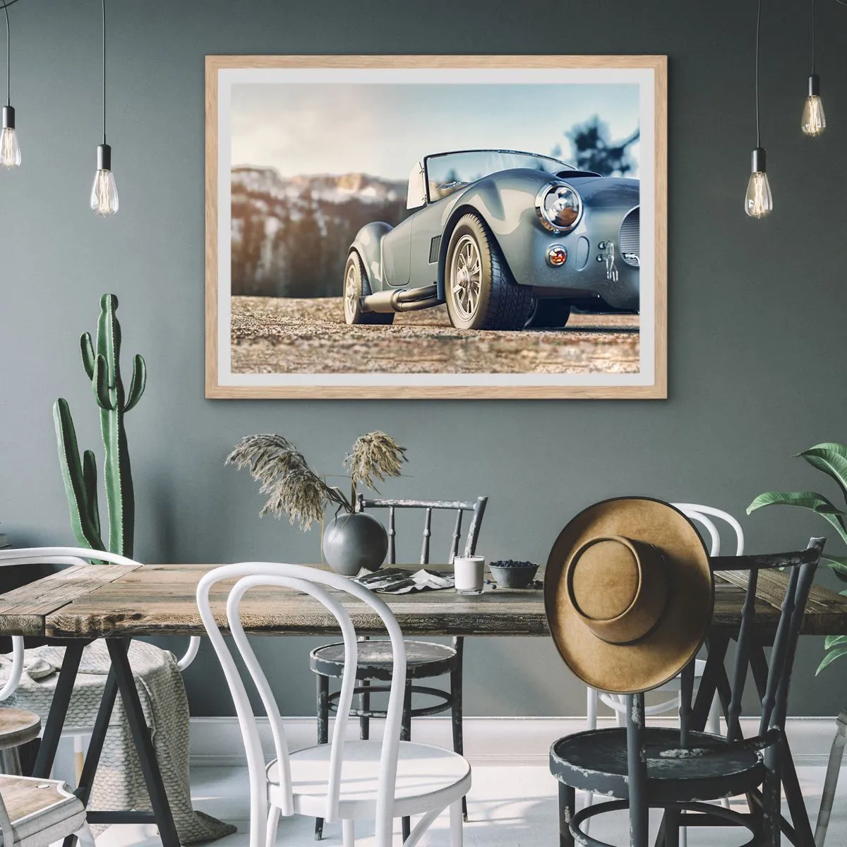 Póster en marco roble claro - Porque el estilo importa - 40x30 cm