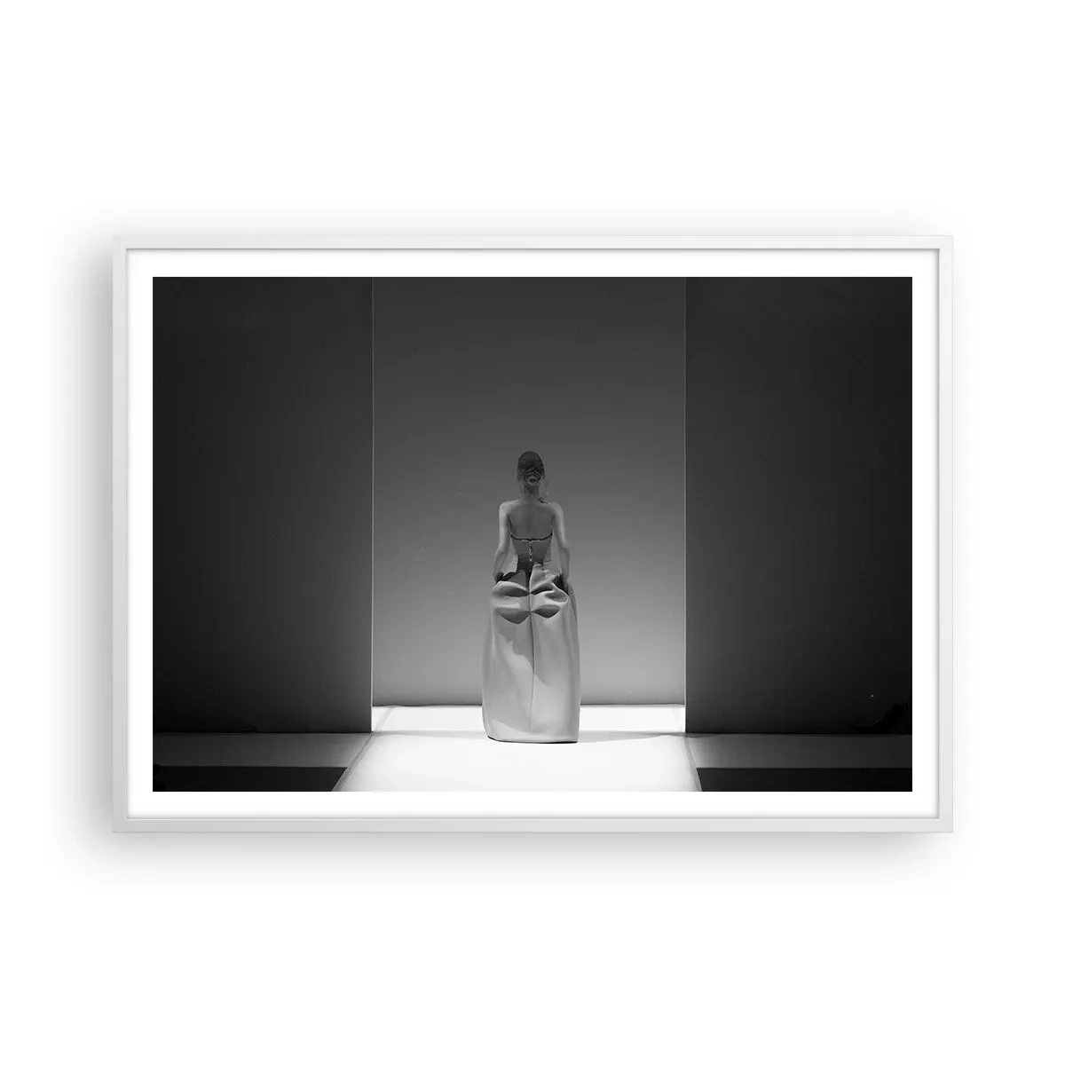 Póster en marco blanco - Sencillez refinada - 100x70 cm