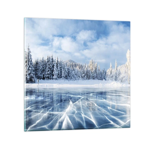 Cuadro sobre vidrio - Impresiones sobre Vidrio - Vista deslumbrante y cristalina - 30x30 cm