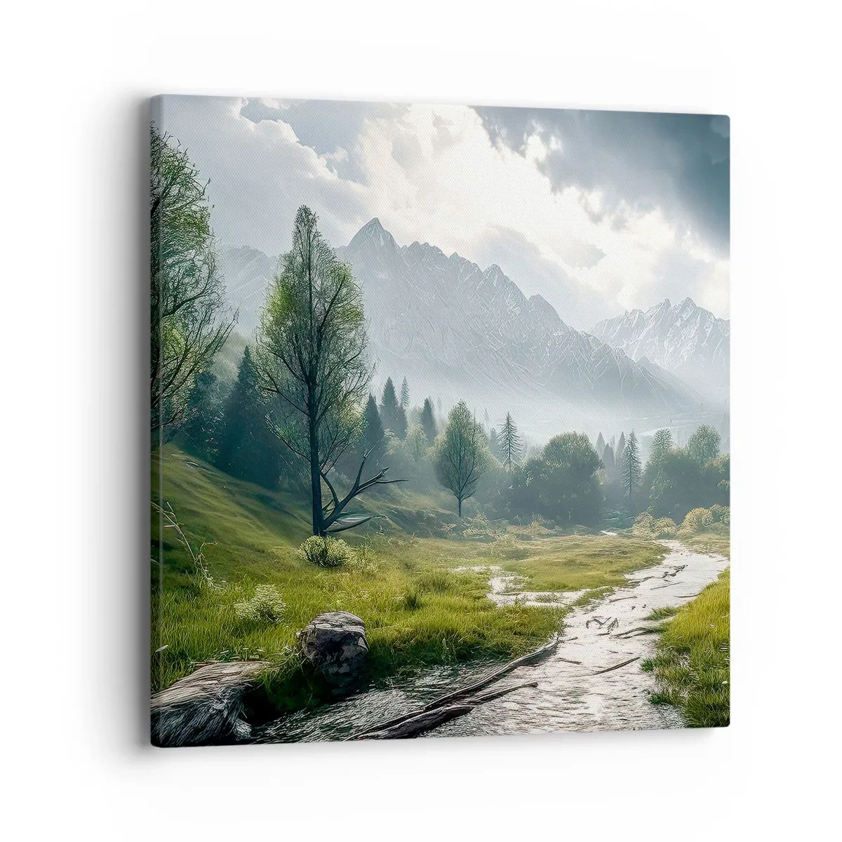 Cuadro sobre lienzo - Impresión de Imagen - De ida y vuelta - 40x40 cm