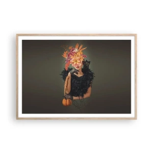 Póster en marco roble claro - Hechizo de bruja - 100x70 cm