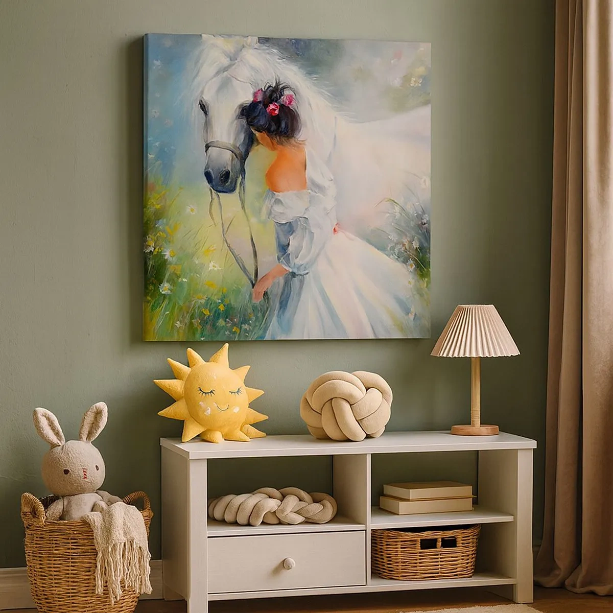 Cuadro sobre lienzo - Impresión de Imagen - Como si de un hermoso sueño se tratara - 30x30 cm