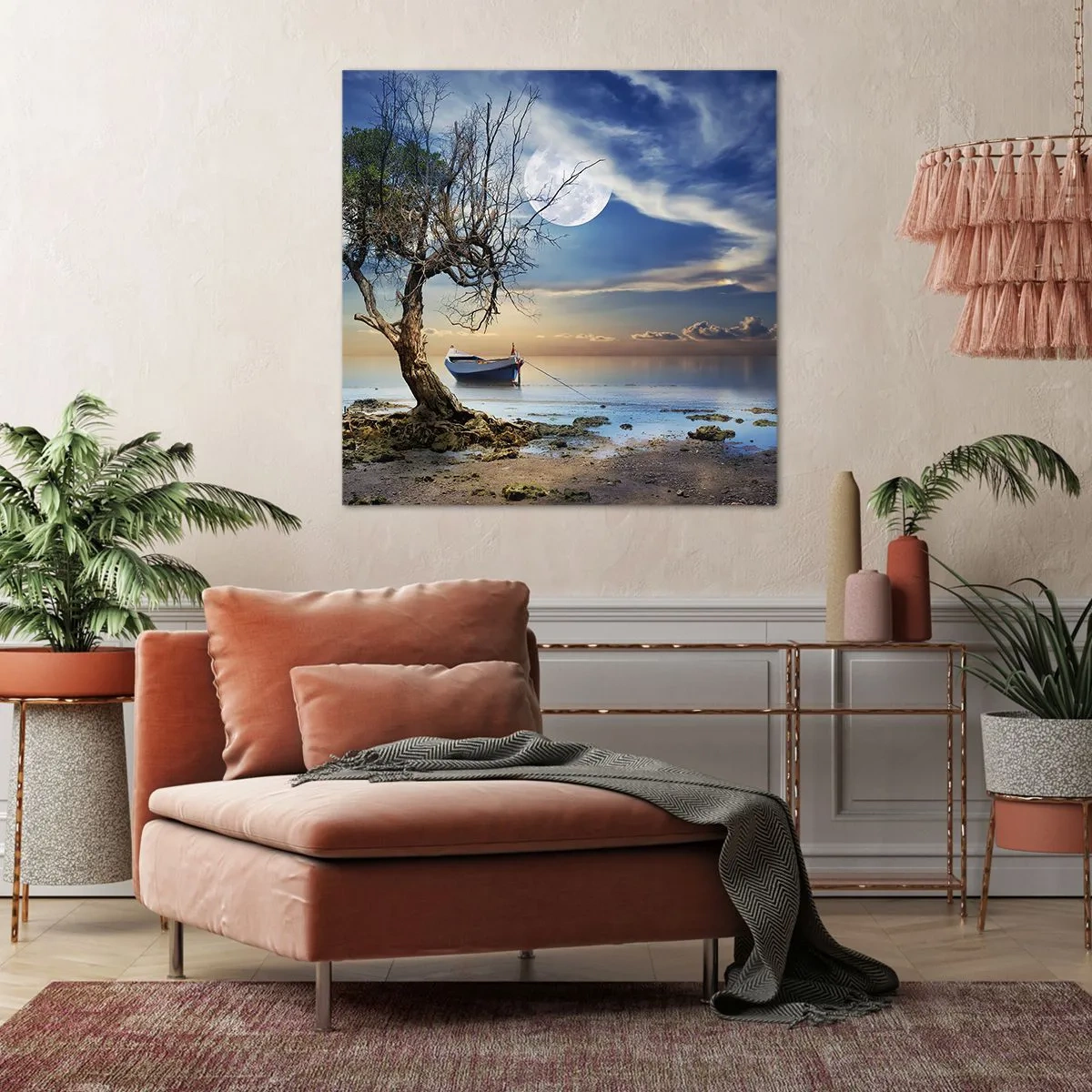 Cuadro sobre lienzo - Impresión de Imagen - ¿Es el final o el principio? - 70x70 cm