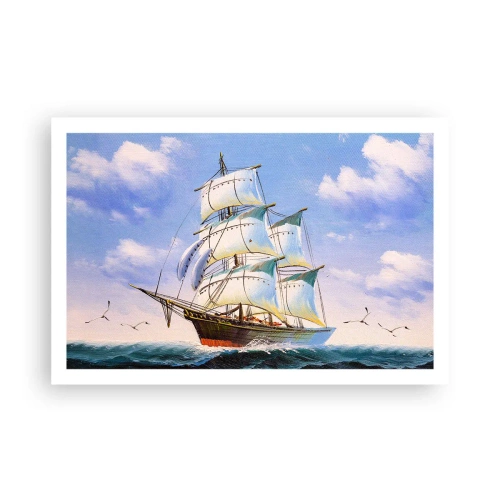 Póster - Orgulloso con el viento - 91x61 cm