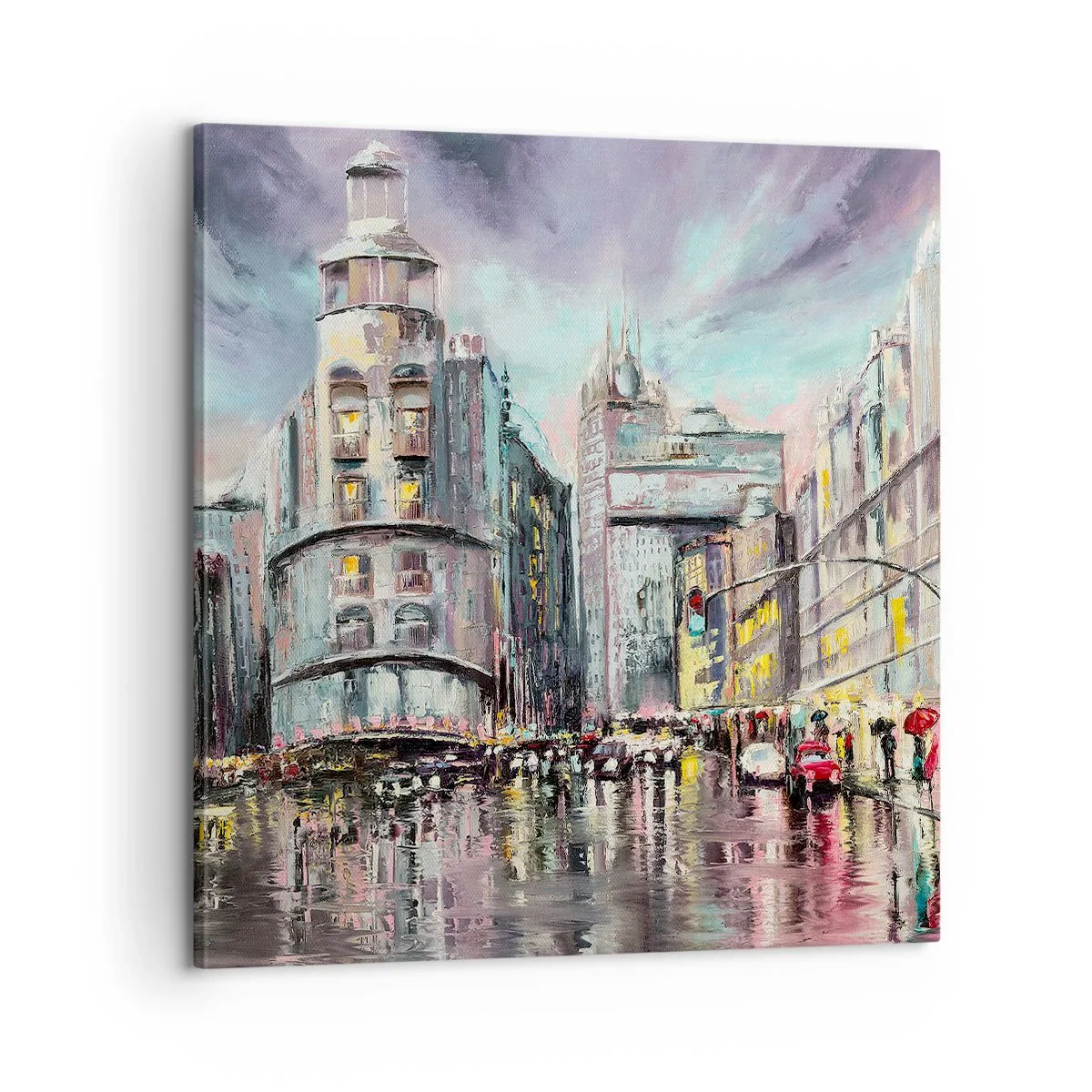 Cuadro sobre lienzo - Impresión de Imagen - Va a ser una buena noche - 60x60 cm