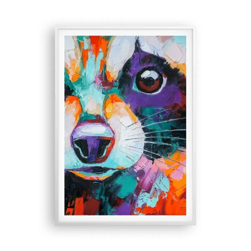 Póster en marco blanco - Solo buenas emociones - 70x100 cm