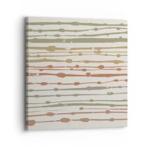 Cuadro sobre lienzo - Impresión de Imagen - Composición de notas musicales - 30x30 cm