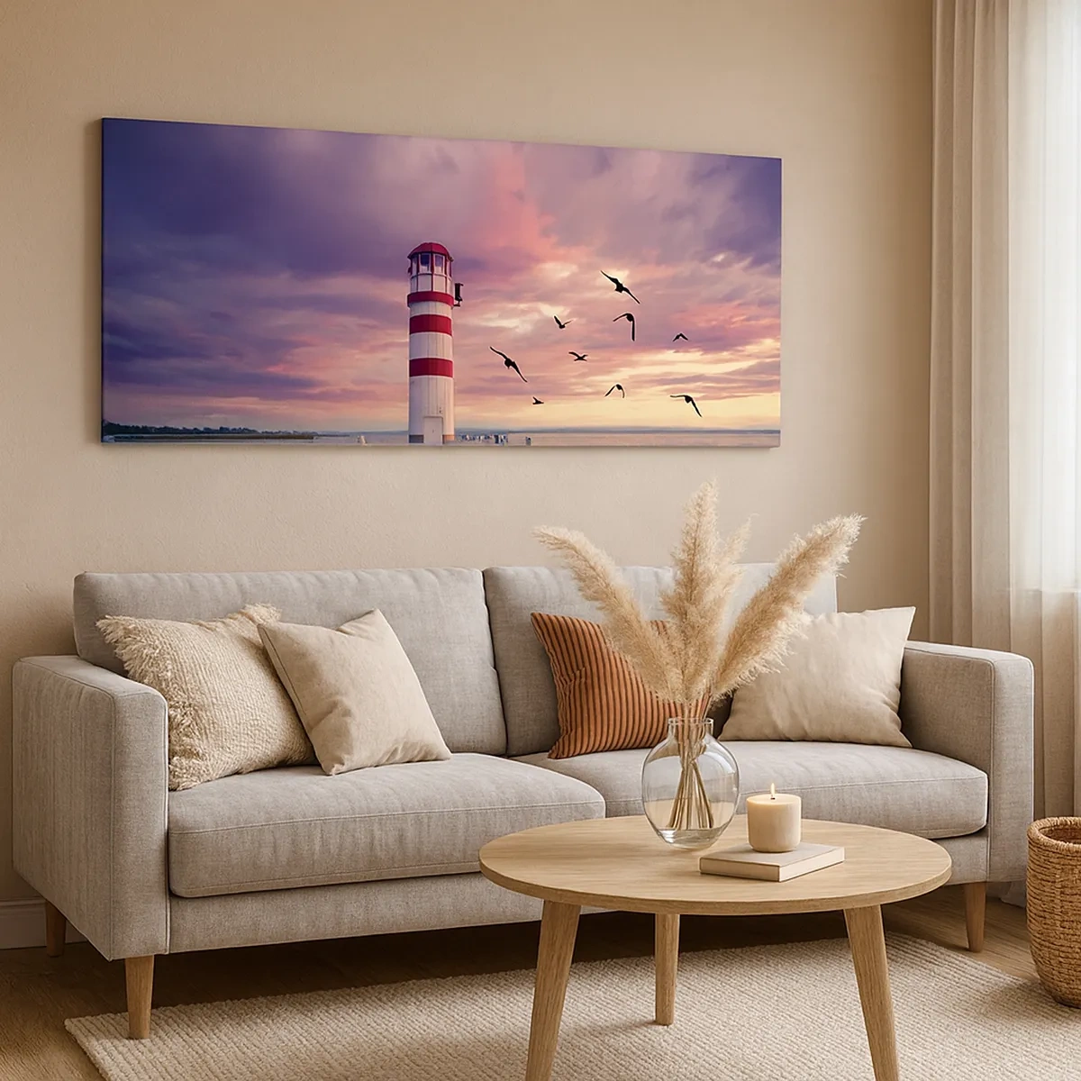 Cuadro sobre lienzo - Impresión de Imagen - Hora de ir al puerto - 30x30 cm