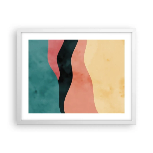 Póster en marco blanco - Discordia compatible - 50x40 cm