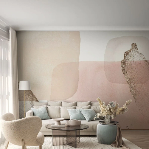 Fotomural Premium Canvas - Una mirada a través del color - Abstracción, Pedazo, Patrón moderno - 500x350 cm