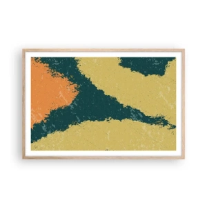 Póster en marco roble claro - Abstracción - a cámara lenta - 91x61 cm
