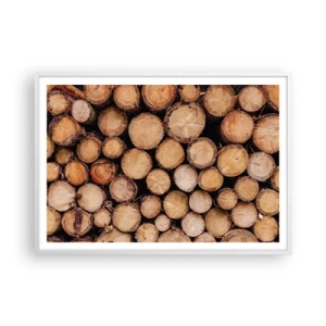 Póster en marco blanco - Un nuevo comienzo - 100x70 cm