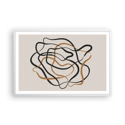 Póster en marco blanco - Todo ha salido mal - 91x61 cm