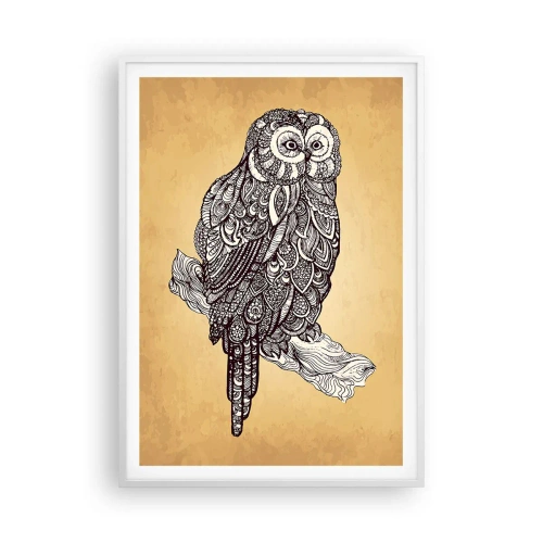 Póster en marco blanco - Intrincados ornamentos de sabiduría - 70x100 cm