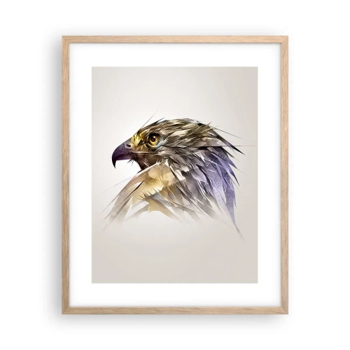 Póster en marco roble claro - Retrato de un guerrero - 40x50 cm