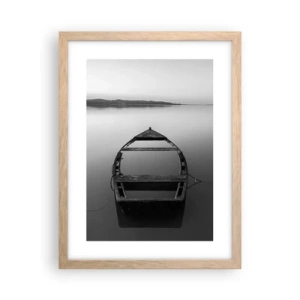 Póster en marco roble claro - Anhelo y melancolía - 30x40 cm