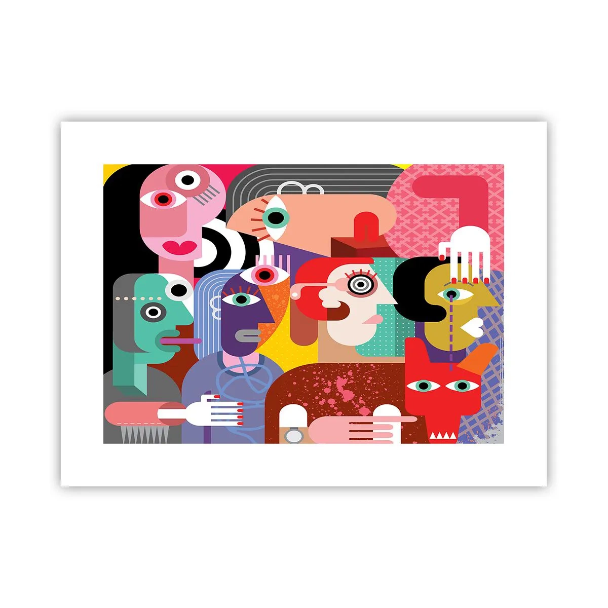 Póster - Estilo Picasso - 40x30 cm