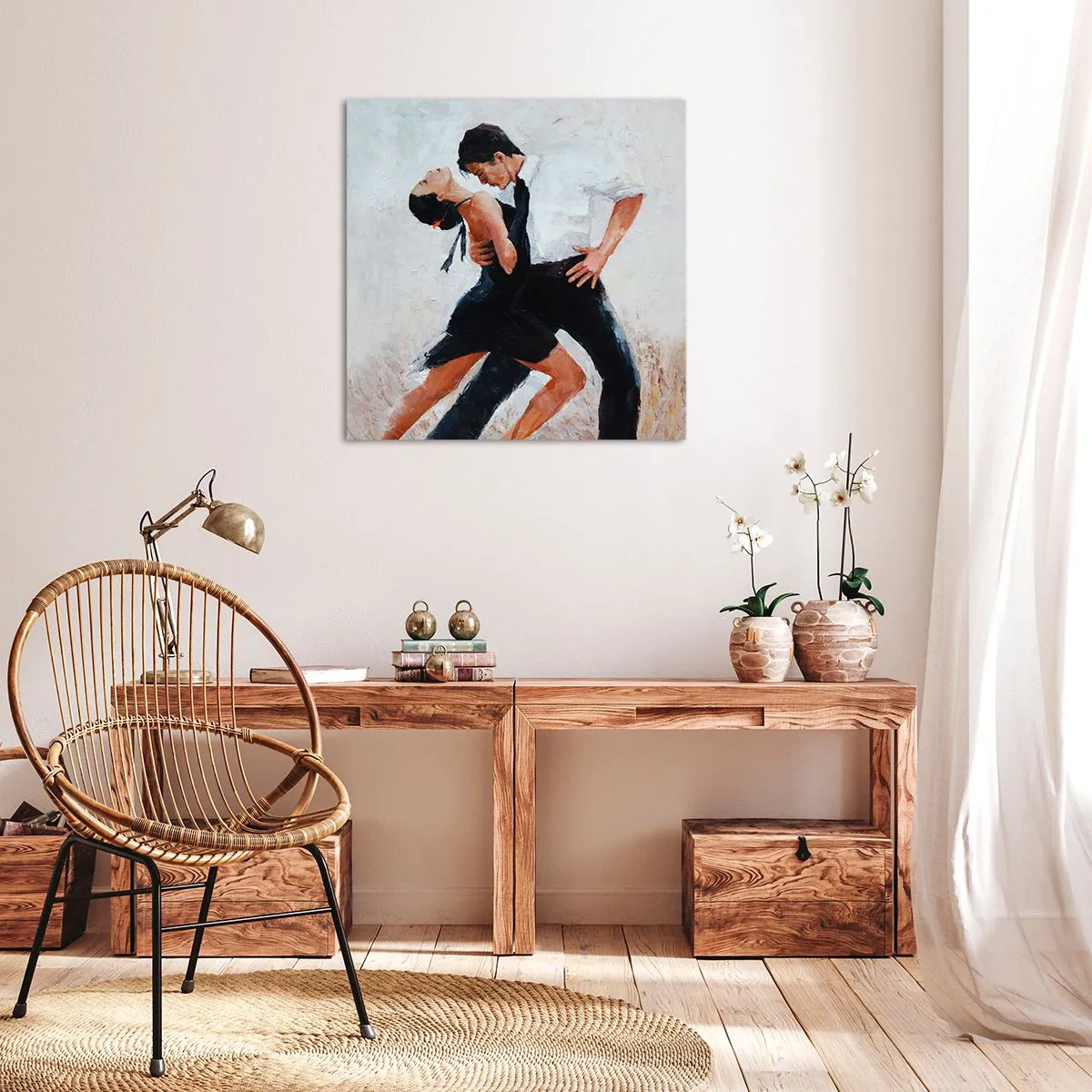 Cuadro sobre lienzo - Impresión de Imagen - El tango de mis sueños - 30x30 cm