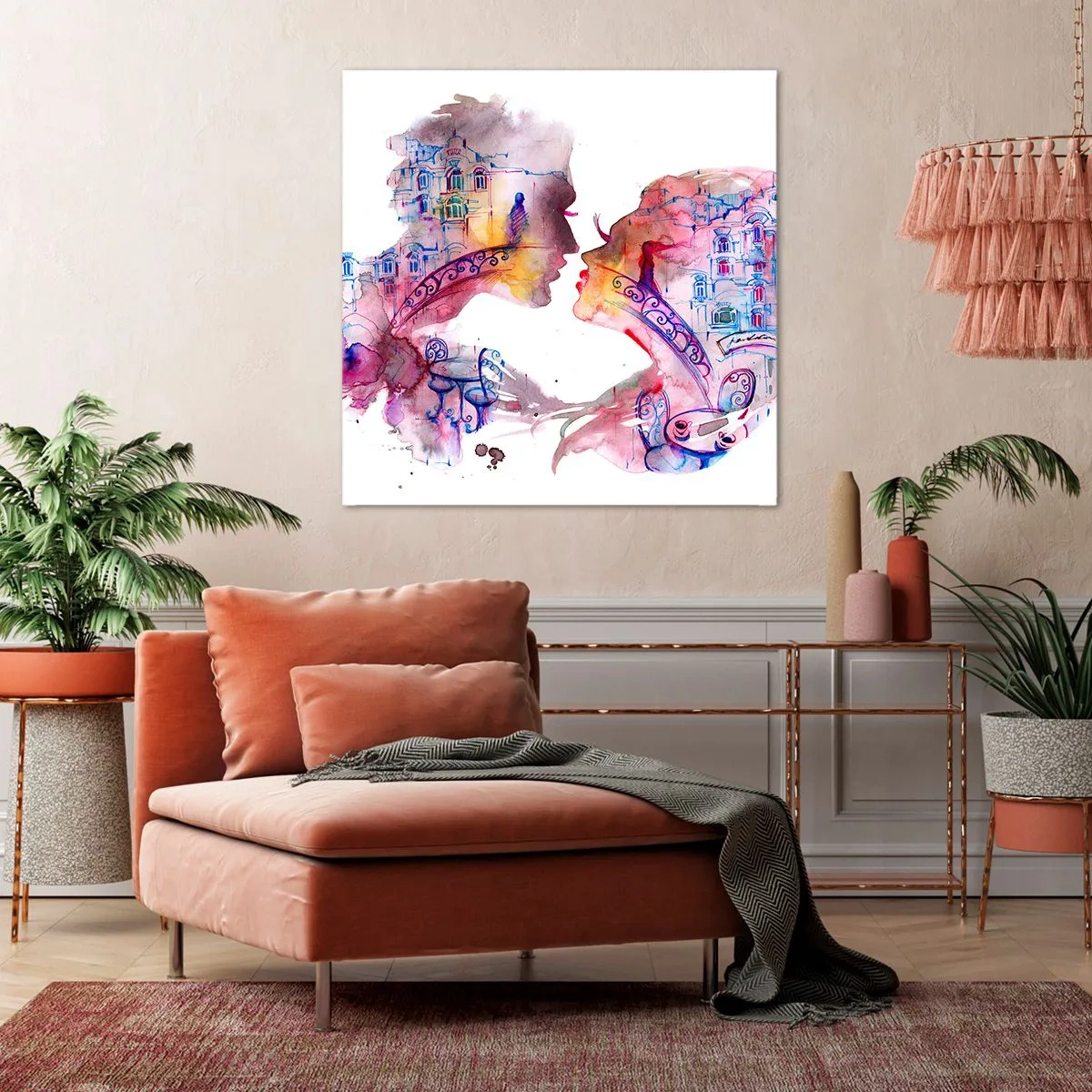 Cuadro sobre lienzo - Impresión de Imagen - Un puente secreto de suspiros - 30x30 cm