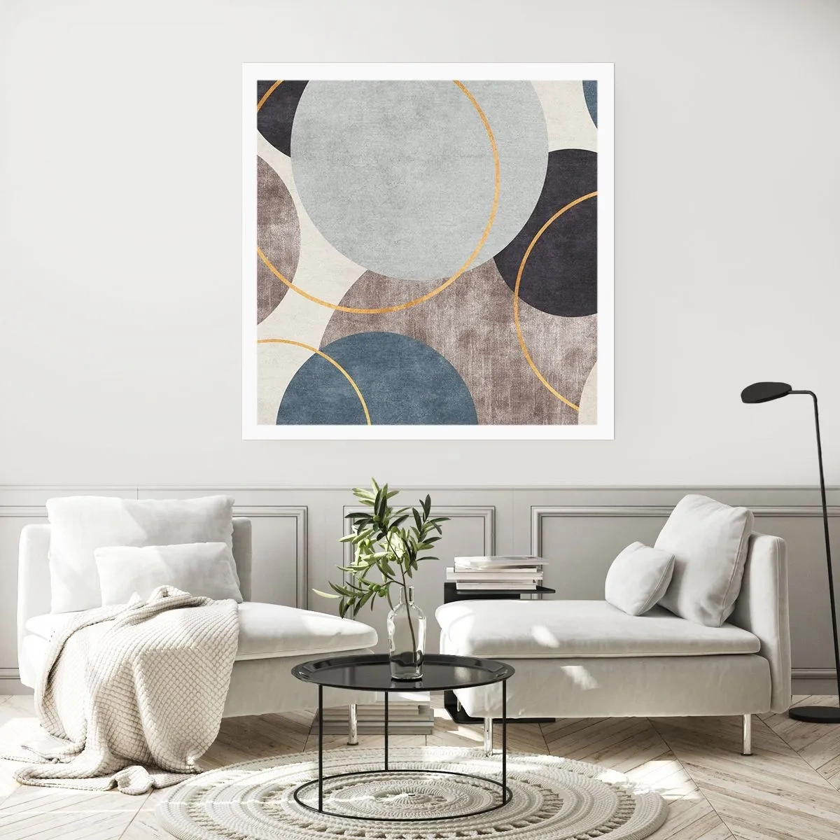 Póster - Círculo tras círculo - 40x40 cm