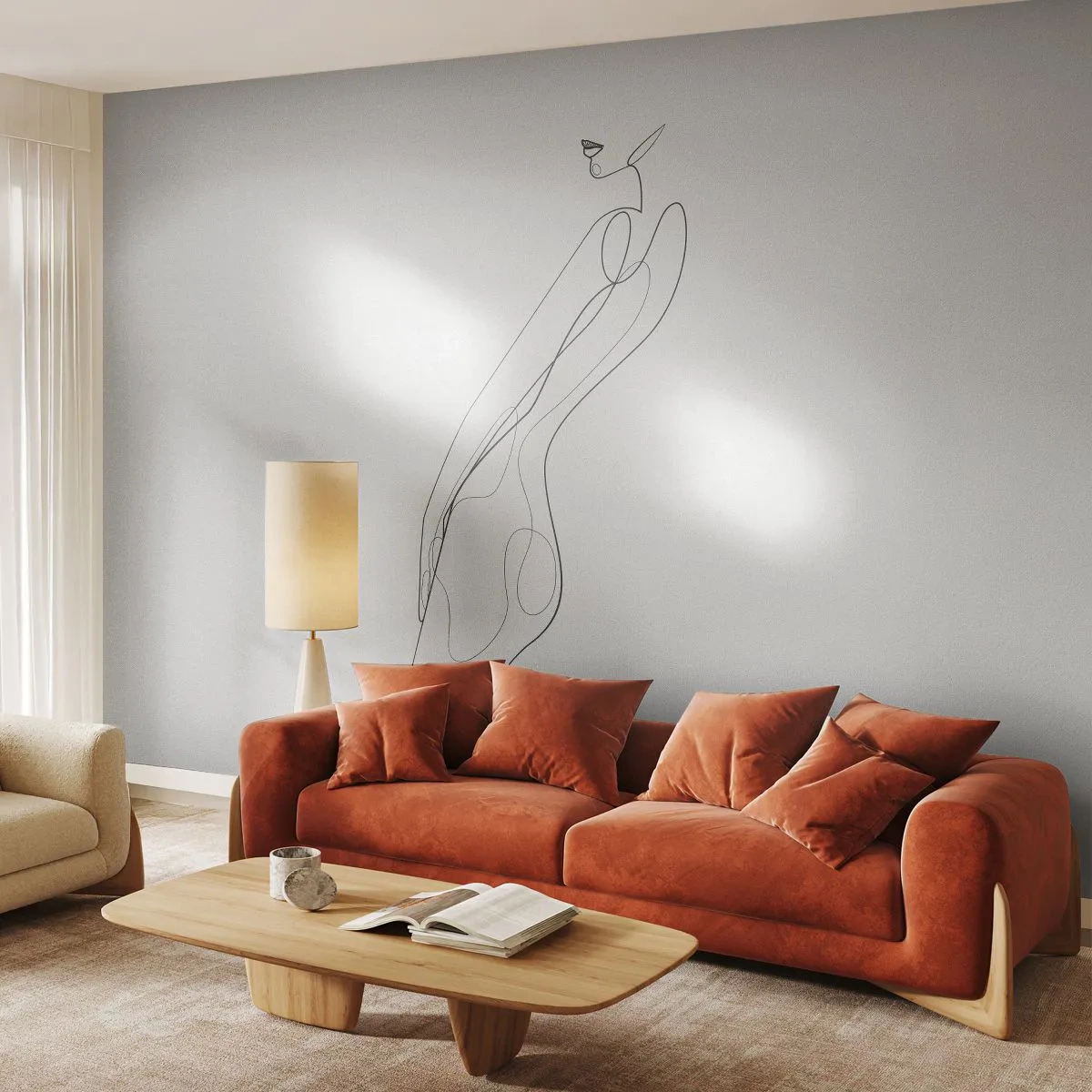 Fotomural Premium Sand - Apenas una promesa - Mujer, Gráficos, cuerpo de mujer - 450x315 cm