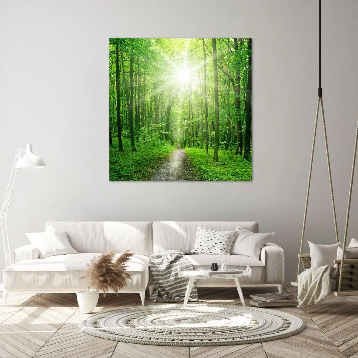 Cuadro sobre lienzo - Impresión de Imagen - Catedral verde - 40x40 cm